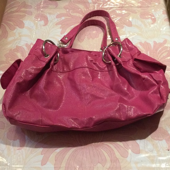 HOT PINK oversized hobo Handbag - Picture 2 of 5